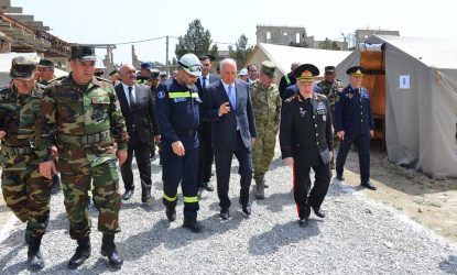 Fövqəladə Hallar Nazirliyi Sumqayıtda taktiki-xüsusi təlim keçirib