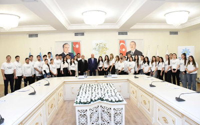 Sumqayıtda “Heydər Əliyev Məktəbi”nin növbəti məşğələsi keçirilib