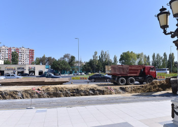 Sumqayıtda infrastrukturun yenilənməsi istiqamətində işlər davam edir