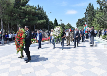 Sumqayıtda Birinci Qarabağ müharibəsinin şəhidi Elman Cavadov dəfn edilib