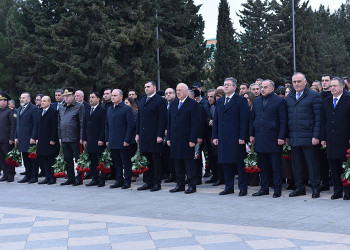 Sumqayıt şəhərində Xocalı soyqırımının 34-cü ildönümü ilə əlaqədar anım tədbiri keçirilib