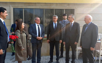 Sumqayıtda Alman əsgərlərinin məzarlığı ziyarət olundu