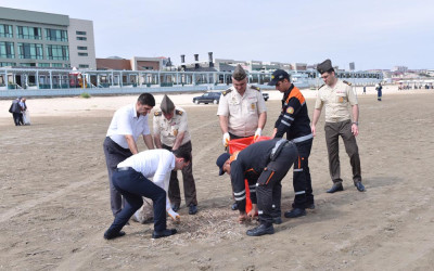 Xəzərin Sumqayıt sahilində genişmiqyaslı təmizlik aksiyası keçirilib