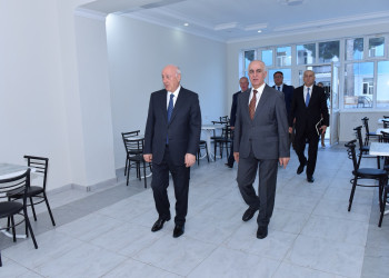 Zakir Fərəcov SDU-nun 3-cü tədris korpusunda aparılan təmir işləri ilə tanış olub