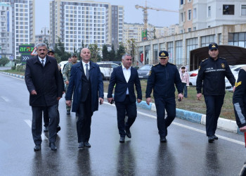 Sumqayıtda Zəfər Günü münasibətilə hərbi yürüş keçirilib