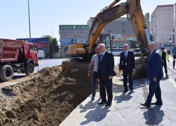 Sumqayıtda infrastrukturun yenilənməsi istiqamətində işlər davam edir