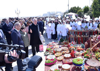 Sumqayıtda Novruz bayramı münasibətilə ümumşəhər bayram tədbiri keçirilib