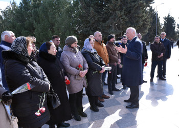 Sumqayıtda Xocalı soyqırımı qurbanlarının xatirəsi anılıb