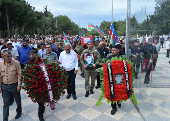 Sumqayıtda Birinci Qarabağ müharibəsinin şəhidi Səfəralı Səfərov dəfn edilib