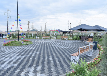 Sumqayıtda yeni park istifadəyə verildi