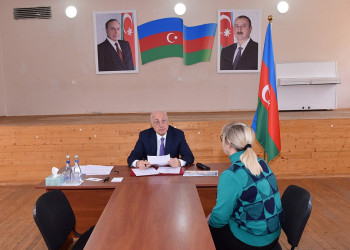 Zakir Fərəcov növbəti səyyar qəbul keçirib