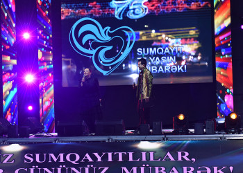 Sumqayıtın 75 illik yubileyi münasibətilə konsert proqramı təşkil olunub