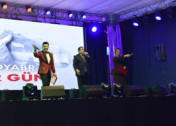 Sumqayıtda Zəfər Günü ilə bağlı konsert və atəşfəşanlıq keçirilib