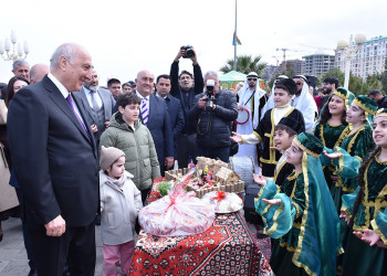 Sumqayıtda Novruz bayramı münasibətilə ümumşəhər bayram tədbiri keçirilib