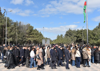 Sumqayıtda Xocalı soyqırımı qurbanlarının xatirəsi anılıb